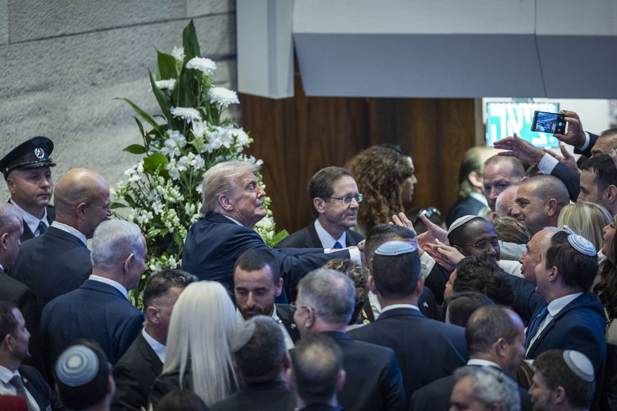 הנשיא טראמפ בכנסת ישראל