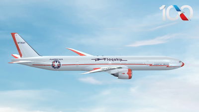 לרגל חגיגות המאה: חברת התעופה האמריקנית חושפת את העיצוב המיוחד למטוס הדגל