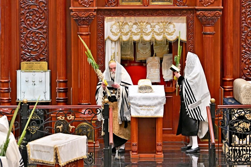 חג הסוכות בחצה"ק ויזניץ