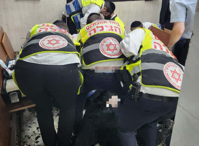 כוחות ההצלה בזירה