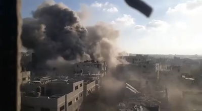 תיעוד דרמטי מהתקיפות בעזה - והלחימה הפסיכולוגית של דובר צה"ל בערבית