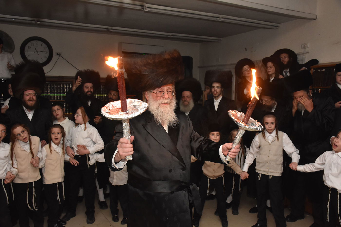 שמחת בית השואבה אצל הרה"צ רבי חיים יוסף בידרמן