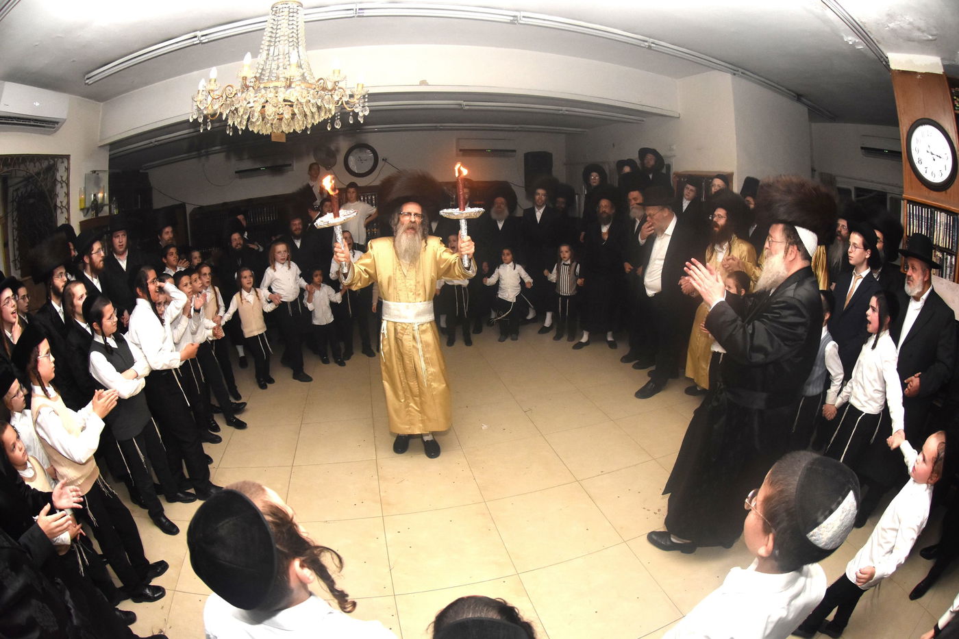 שמחת בית השואבה אצל הרה"צ רבי חיים יוסף בידרמן