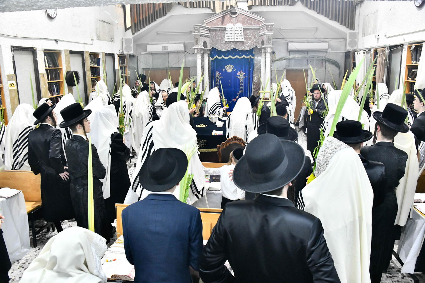 הושענא רבה אצל הגה"צ רבי אלימלך בידרמן