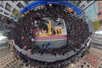 עצרת הרבבות נגד גזירת הגיוס במנהטן