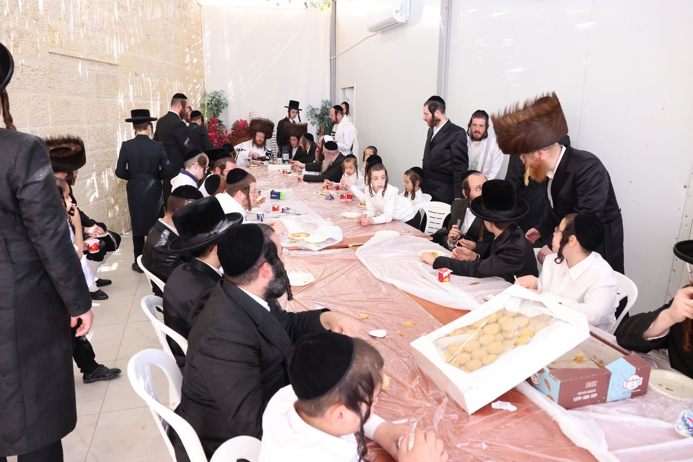 סוכות בחצר ספינקא בית שמש