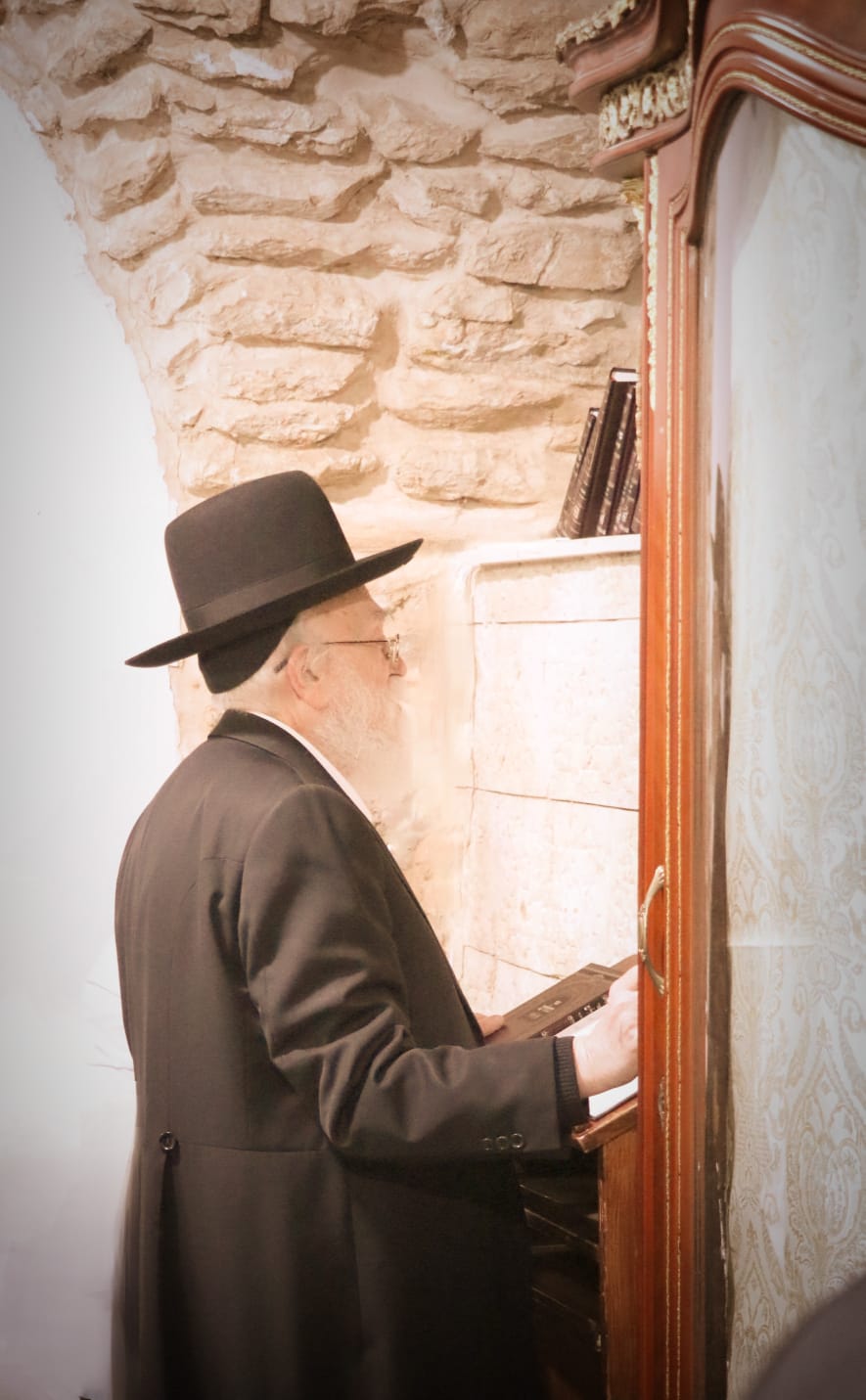 הגרב''ד אלישיב בביקור היסטורי בצפת ובמירון