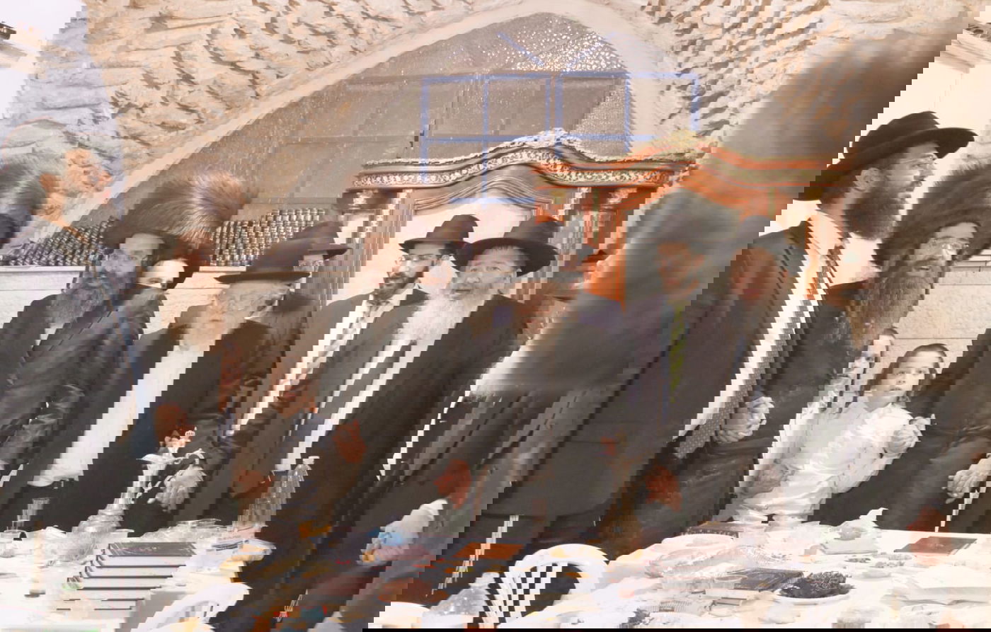 הגרב''ד אלישיב בביקור היסטורי בצפת ובמירון