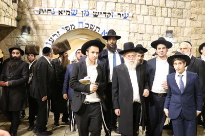 הגרב''ד אלישיב בביקור היסטורי בצפת ובמירון