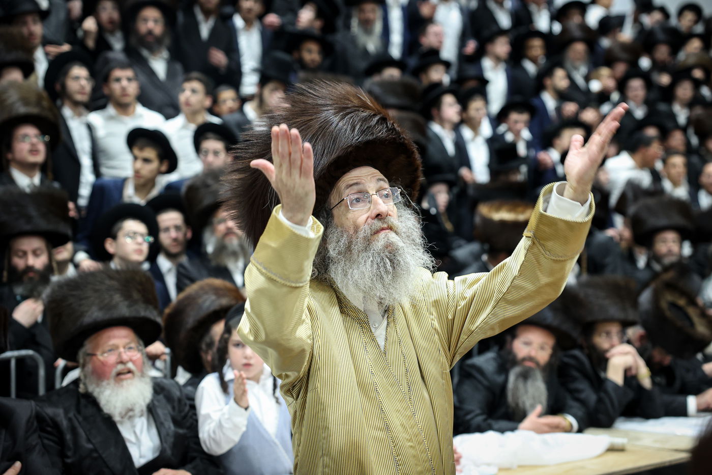 הרה"צ רבי אלימלך בידרמן בהכנה להושענא רבה