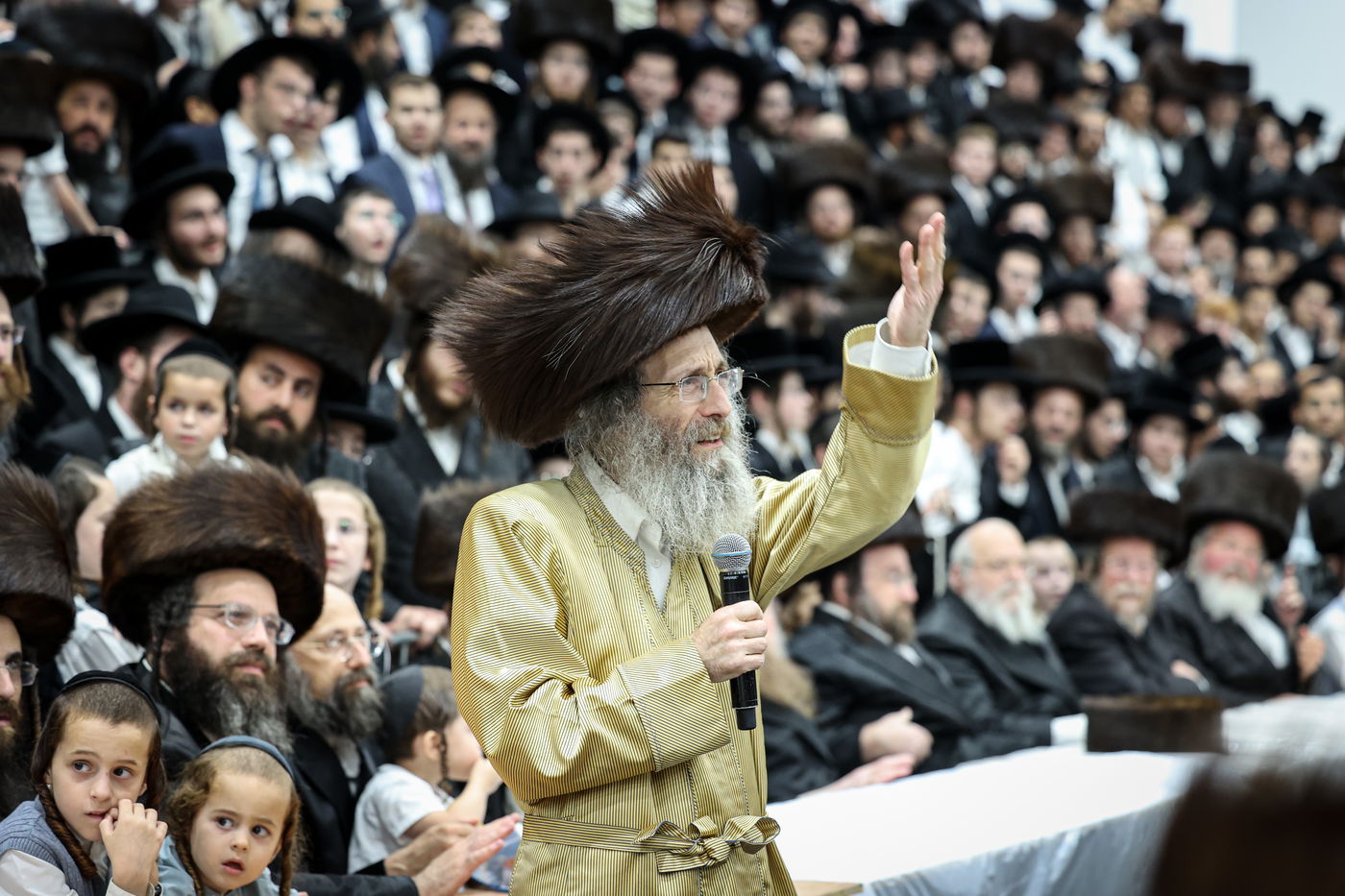 הרה"צ רבי אלימלך בידרמן בהכנה להושענא רבה