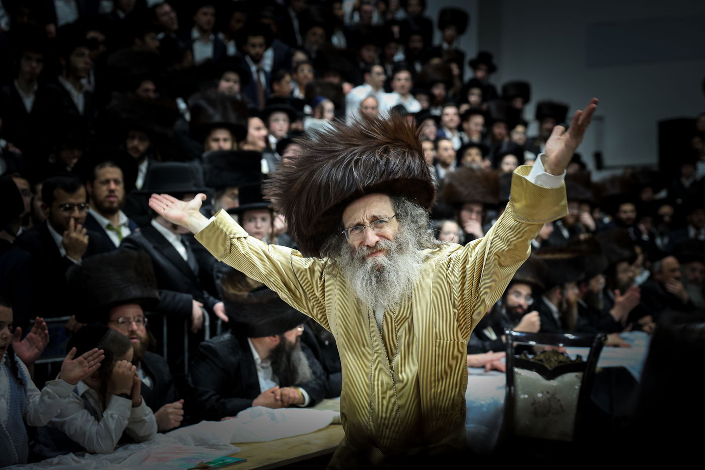 הרה"צ רבי אלימלך בידרמן בהכנה להושענא רבה