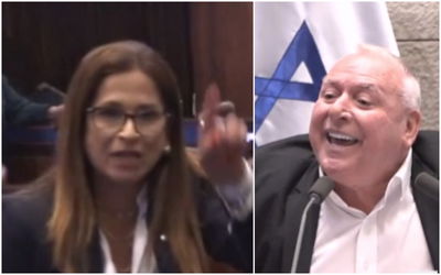 קרקס בכנסת | אמסלם למירב בן ארי: "תפסיקי כבר לקרקר", כך היא הגיבה • צפו