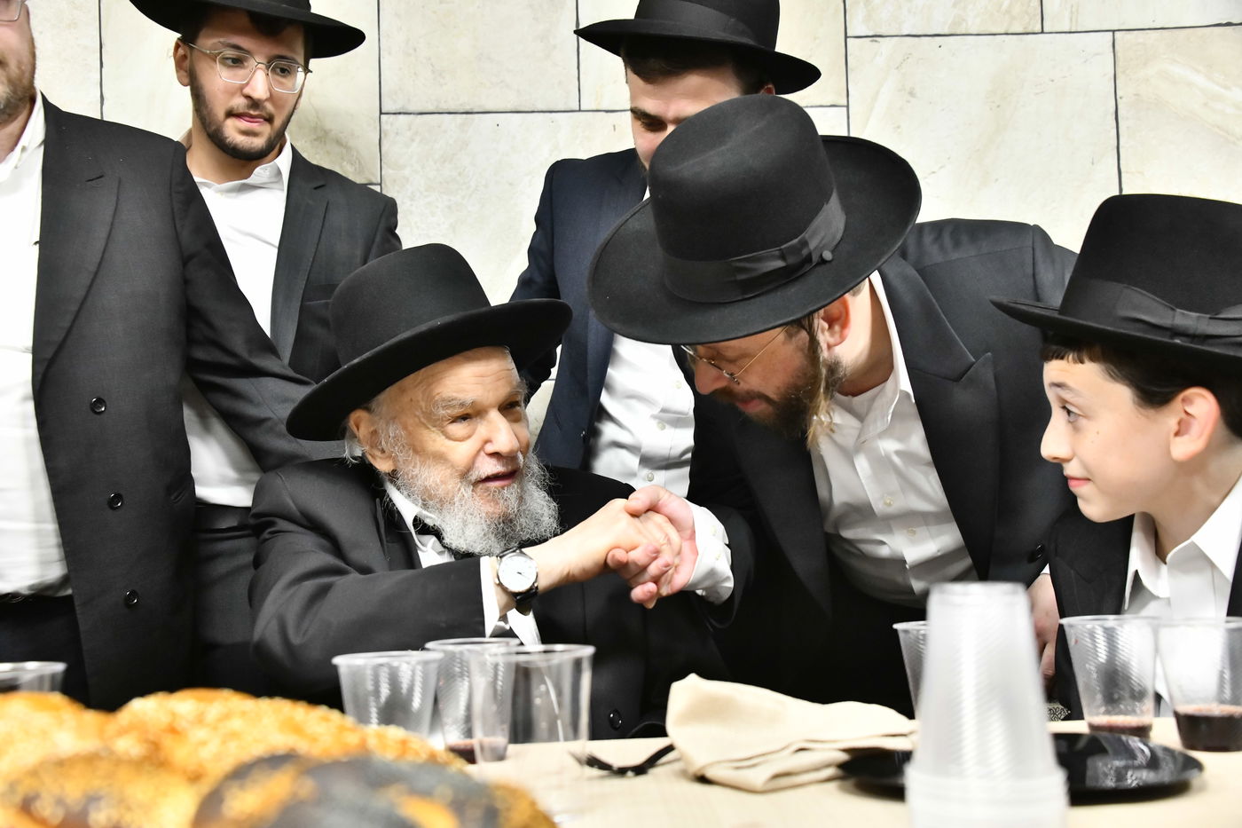 שמחת בר המצווה לבנו של גדליה סילמן, נכד הראב"ד הגר"י סילמן 