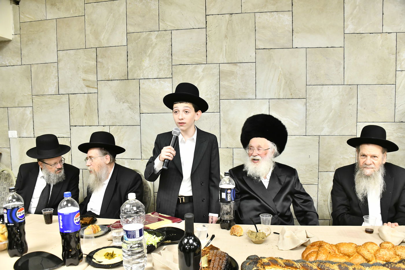 שמחת בר המצווה לבנו של גדליה סילמן, נכד הראב"ד הגר"י סילמן 