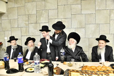 שמחת בר המצווה לבנו של גדליה סילמן, נכד הראב"ד הגר"י סילמן 