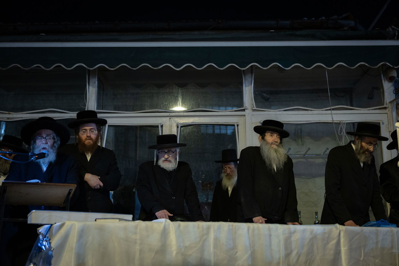 מחאה נגד גזירת הגיוס בראשות האדמו"ר ממשכנות הרועים