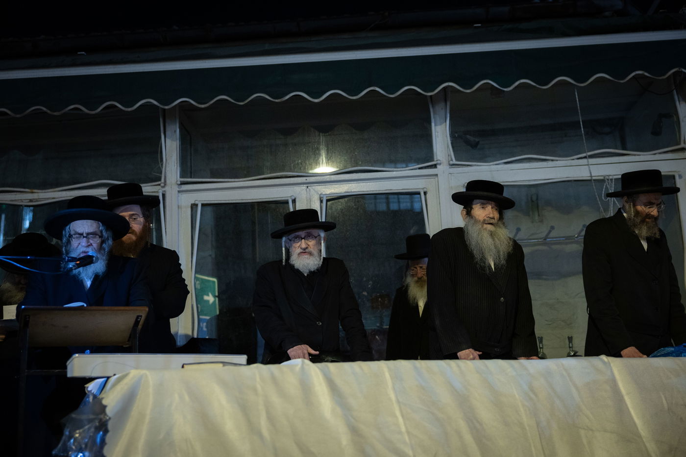 מחאה נגד גזירת הגיוס בראשות האדמו"ר ממשכנות הרועים