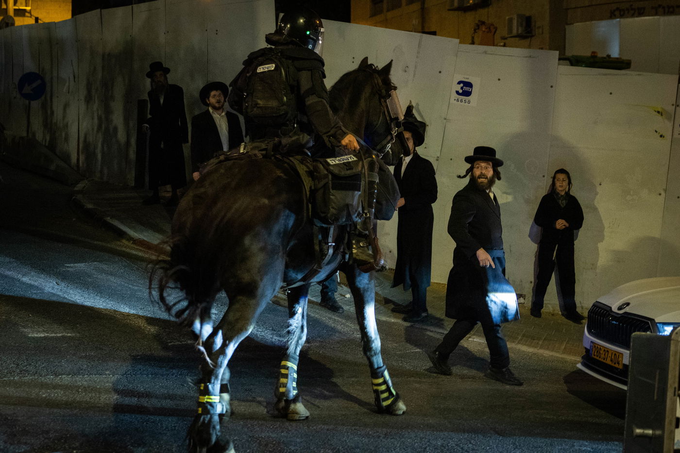 מחאה נגד גזירת הגיוס בראשות האדמו"ר ממשכנות הרועים