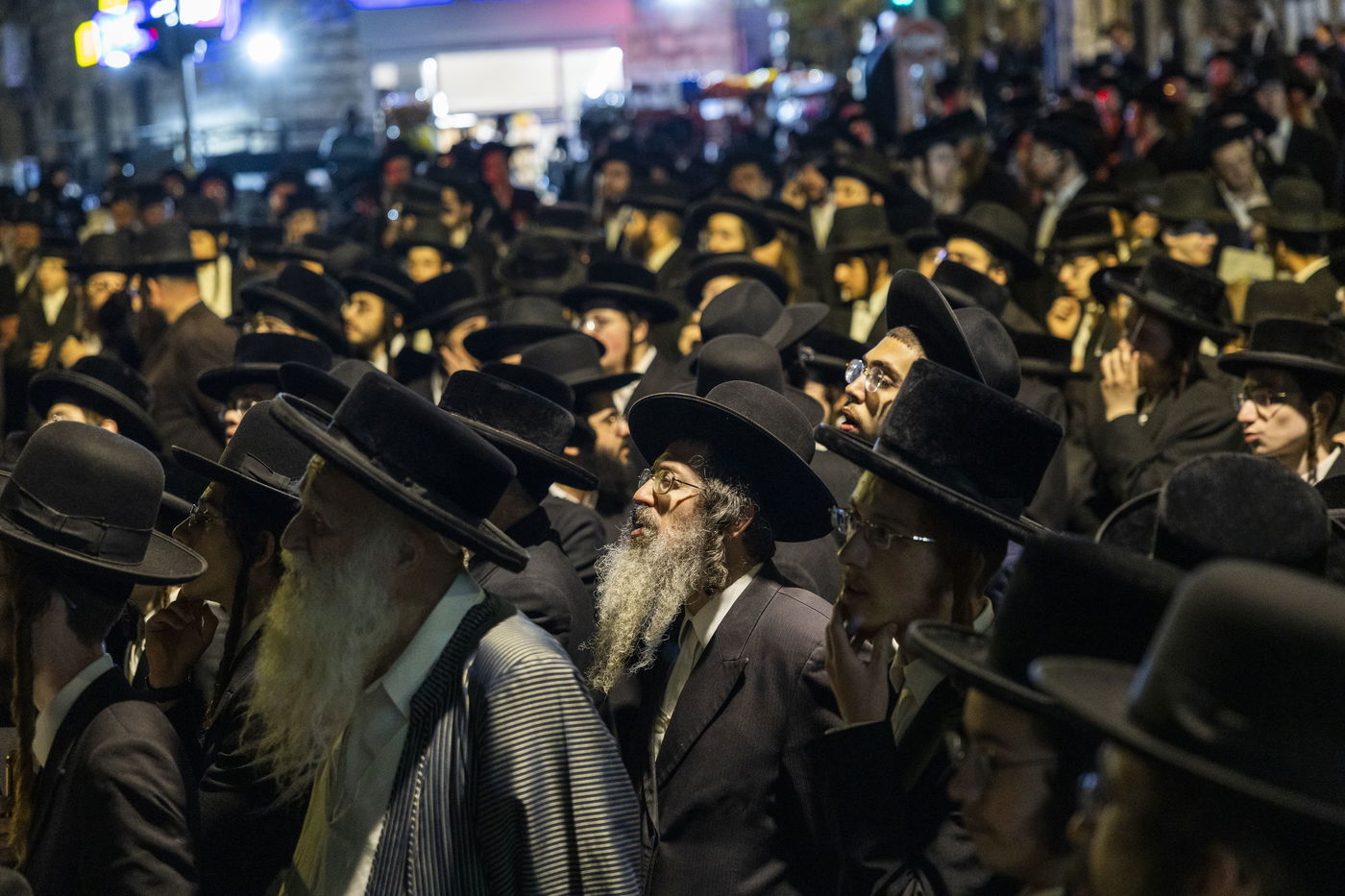 מחאה נגד גזירת הגיוס בראשות האדמו"ר ממשכנות הרועים