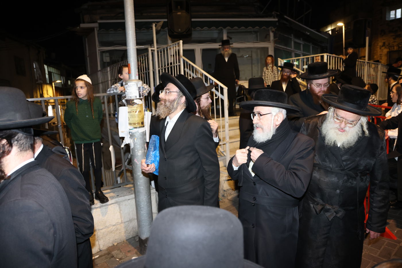 מחאה נגד גזירת הגיוס בראשות האדמו"ר ממשכנות הרועים