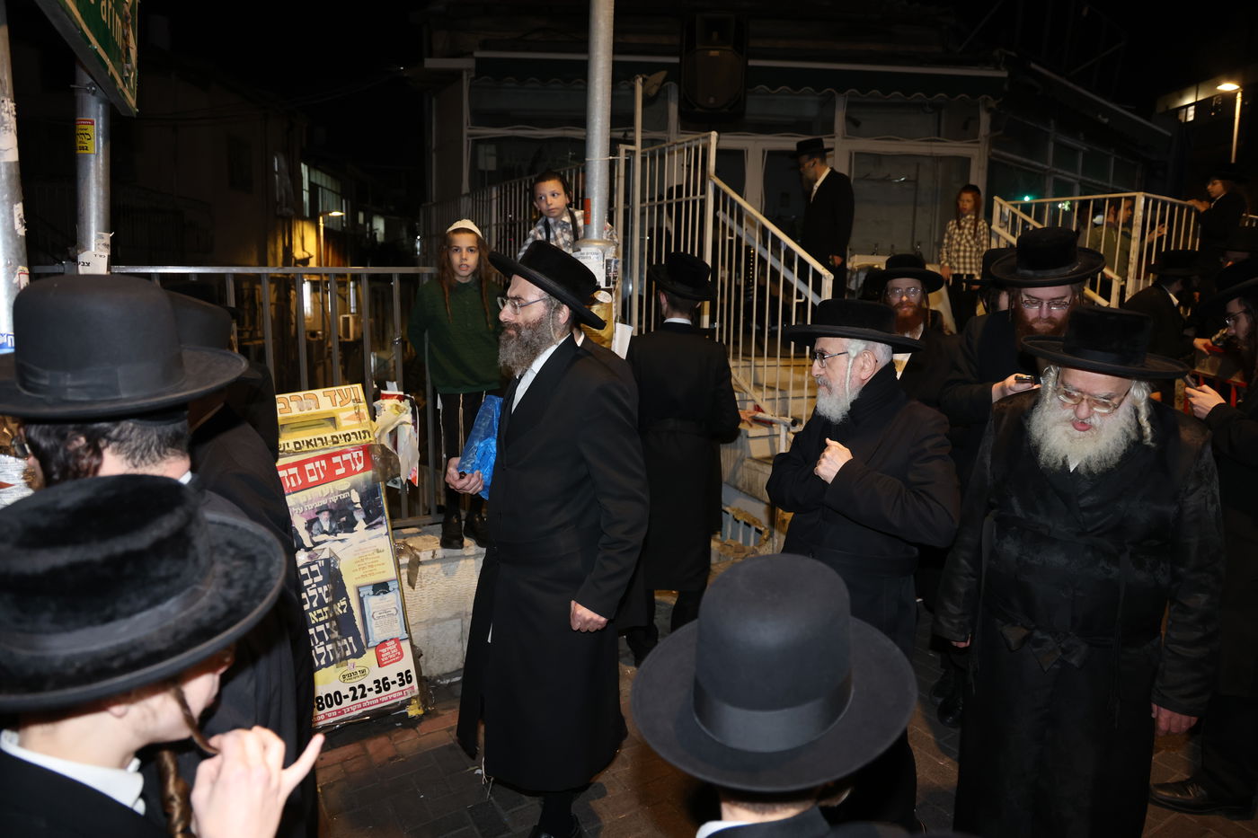 מחאה נגד גזירת הגיוס בראשות האדמו"ר ממשכנות הרועים