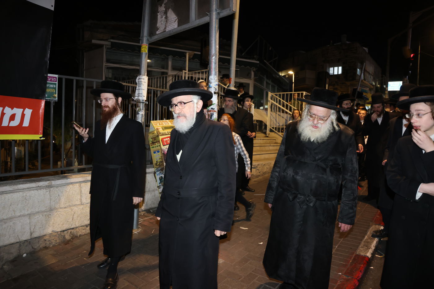 מחאה נגד גזירת הגיוס בראשות האדמו"ר ממשכנות הרועים