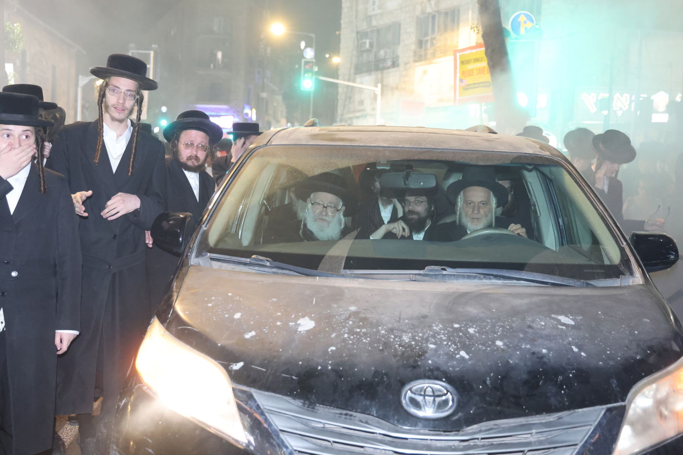 מחאה נגד גזירת הגיוס בראשות האדמו"ר ממשכנות הרועים