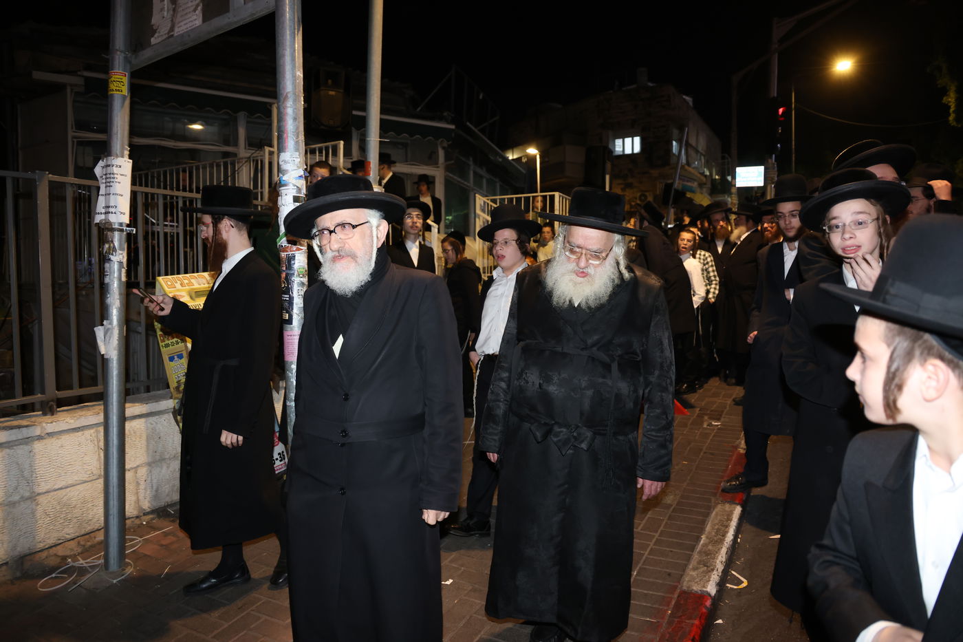 מחאה נגד גזירת הגיוס בראשות האדמו"ר ממשכנות הרועים