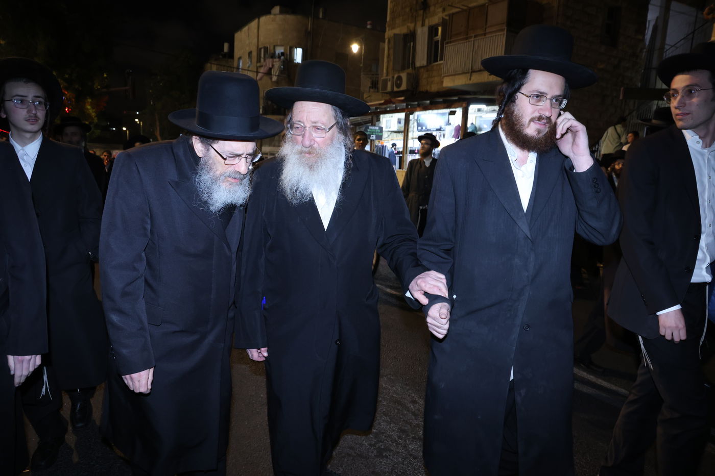 מחאה נגד גזירת הגיוס בראשות האדמו"ר ממשכנות הרועים