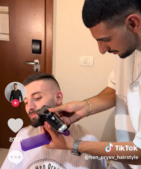 מתן אגרנסט מסתפר לראשונה