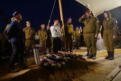 הלוויתו של טל חיימי ז״ל בקיבוץ ניר יצחק