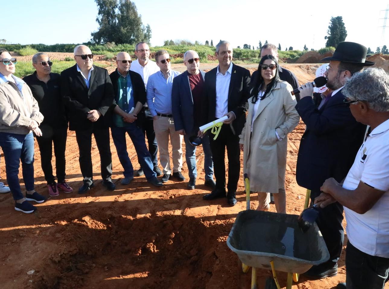 טקס הנחת אבן הפינה לשכונת "שדות חדרה"