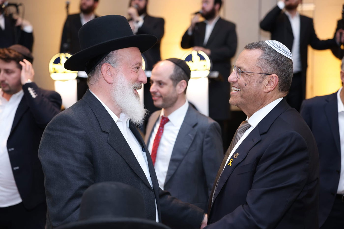 ראש העיר ירושלים ערך שבע ברכות לבתו, כולם הגיעו לברך • צפו בגלריה