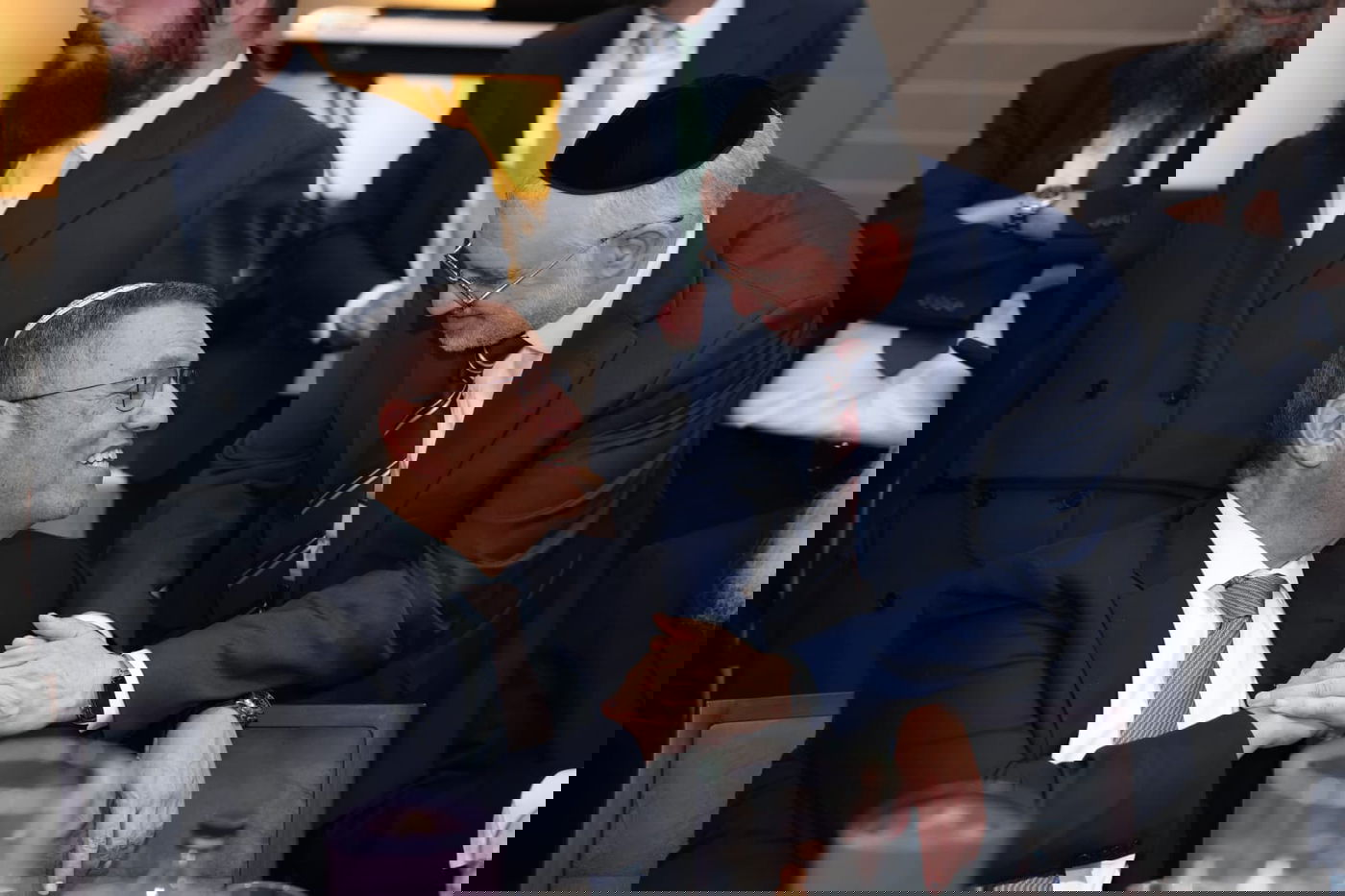 ראש העיר ירושלים ערך שבע ברכות לבתו, כולם הגיעו לברך • צפו בגלריה