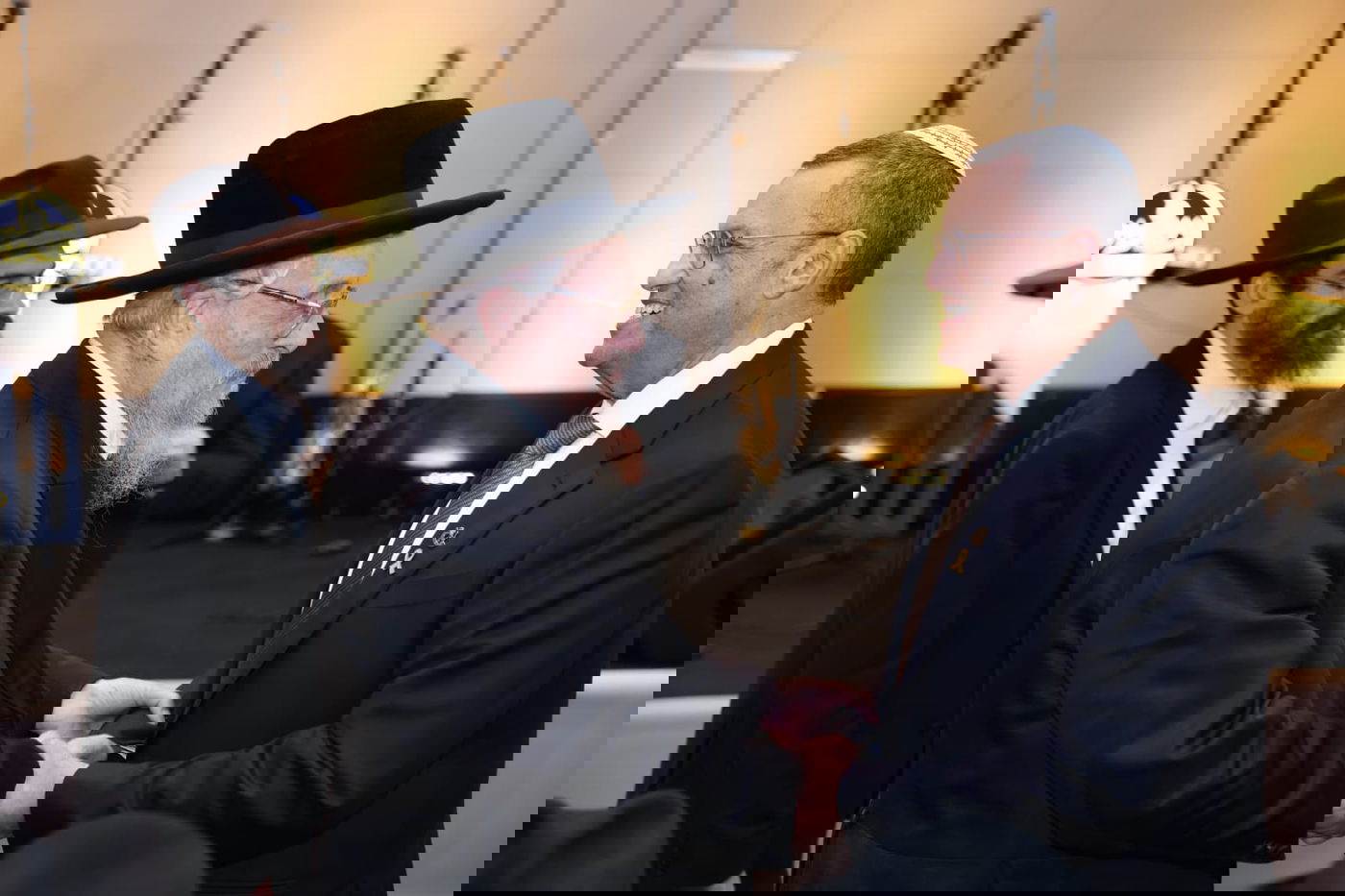 ראש העיר ירושלים ערך שבע ברכות לבתו, כולם הגיעו לברך • צפו בגלריה