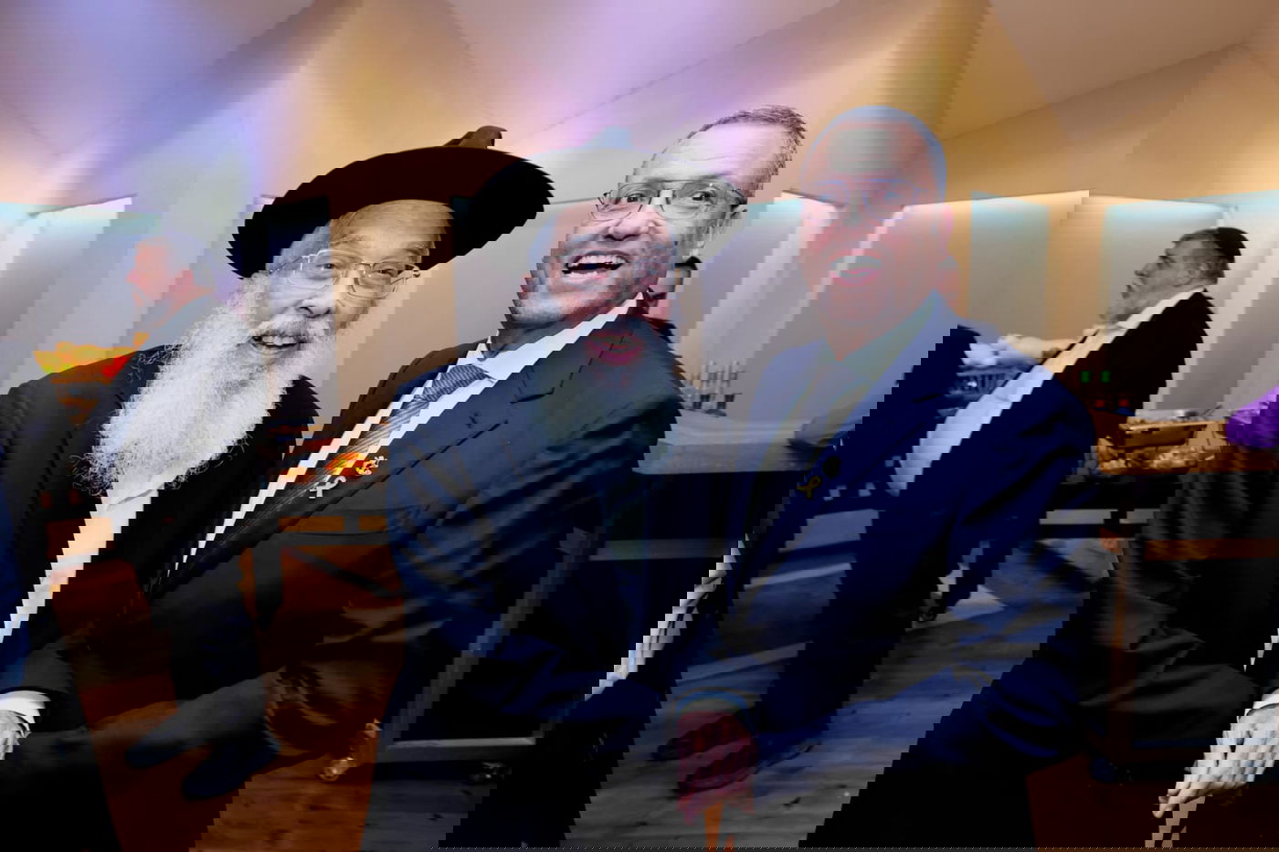 ראש העיר ירושלים ערך שבע ברכות לבתו, כולם הגיעו לברך • צפו בגלריה