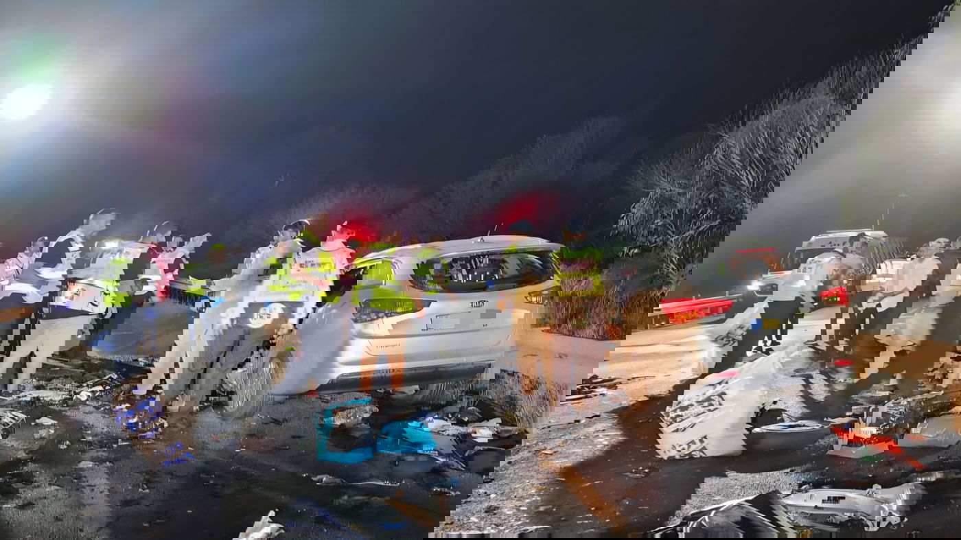 זירת התאונה המחרידה