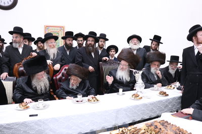 ברית בשמחת הברית בחצרות קוזמיר - ביאלה - קופיטשניץ - לעלוב בית שמש