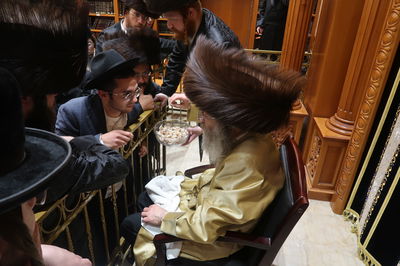 הרה"צ ר' אלימלך בידרמן, מוצ"ש בחיפה