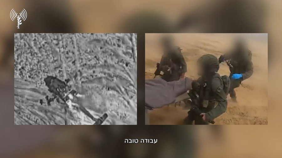 הסיוע של חיל האוויר לכוחות המתמרנים בשטח
