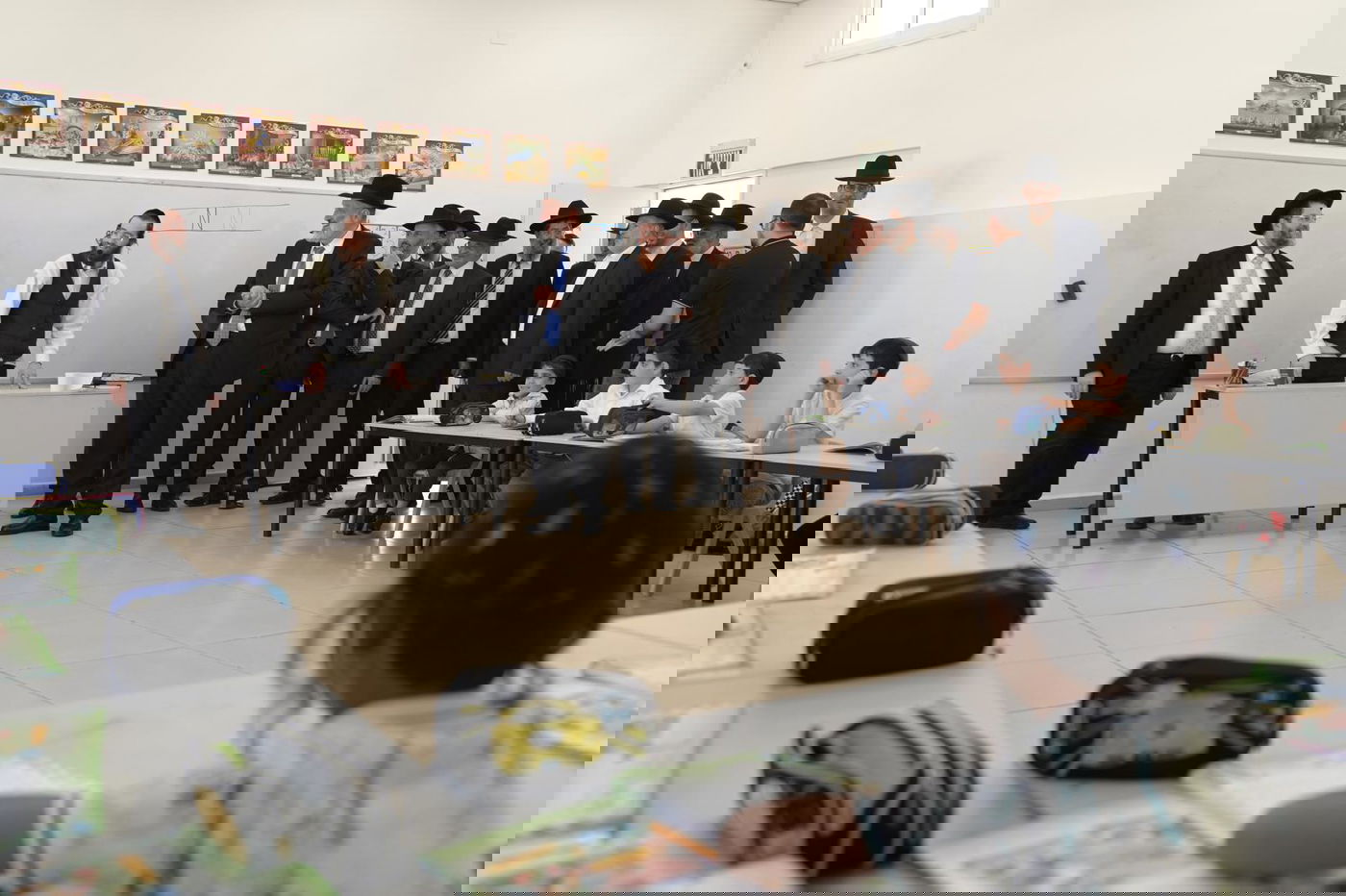 ביקור יו"ר ש"ס אריה דרעי בת"ת "אוצר התורה" בקריית אתא