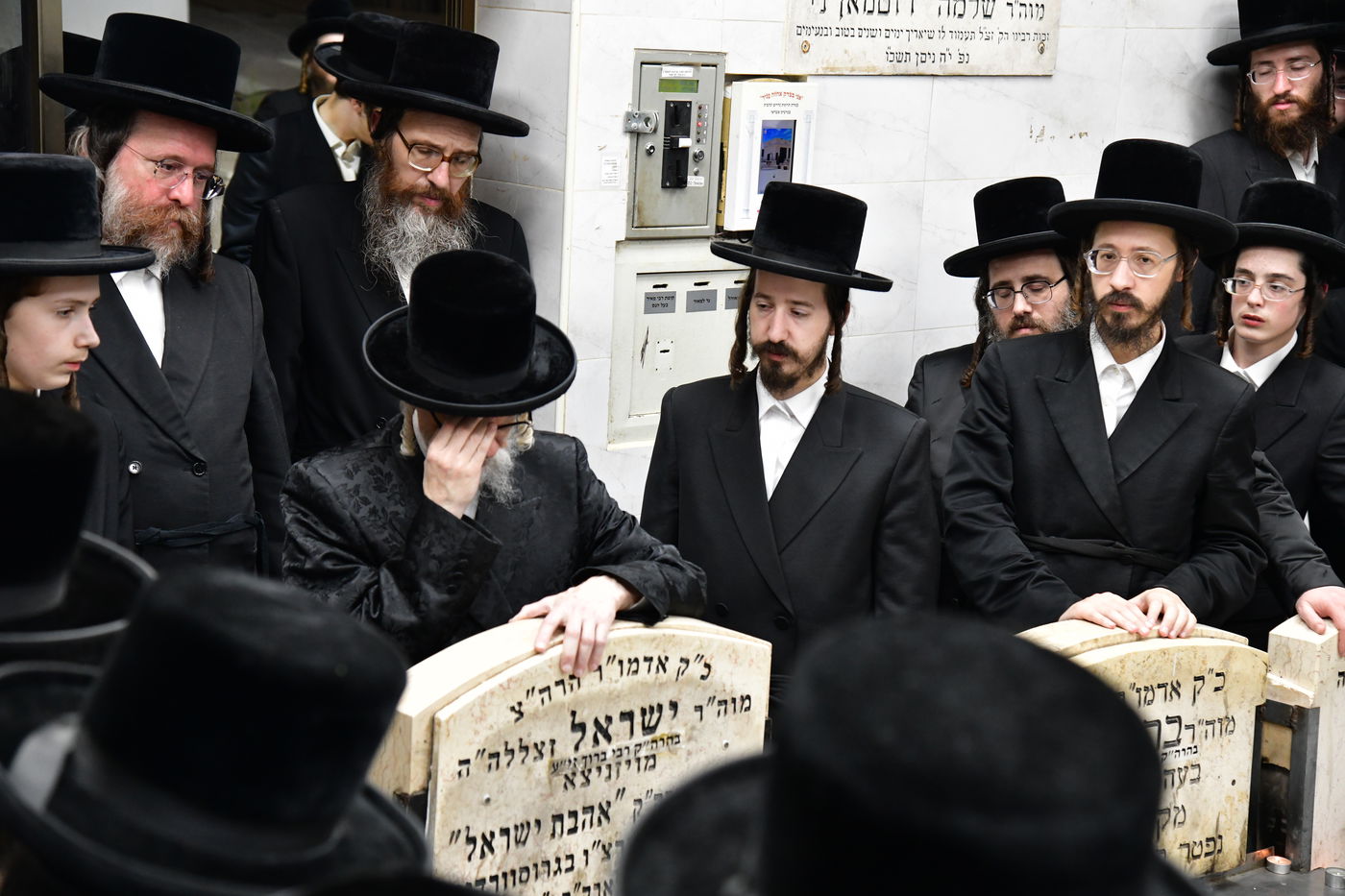 האדמו"ר מסערט ויז'ניץ בתפילה באוהל בית ויז'ניץ