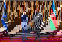 הנשיא הרצוג בפגישה עם נשיא אזרבייג'ן בבאקו | ארכיון