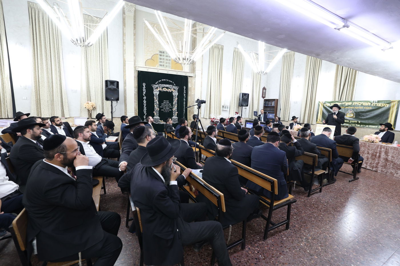 עצרת זיכרון בהיכל ישיבת מרן הגר"ע יוסף זיע"א