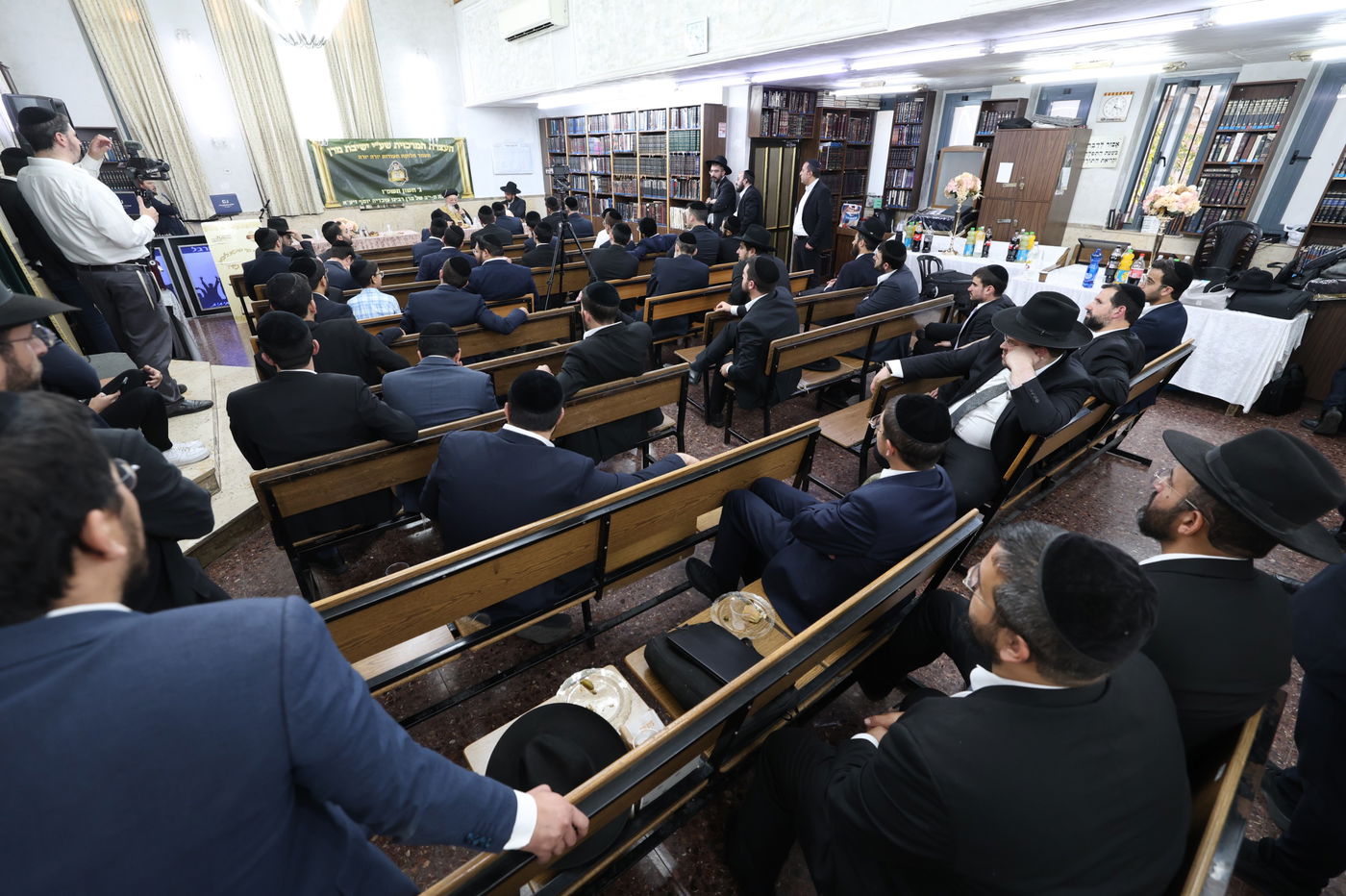 עצרת זיכרון בהיכל ישיבת מרן הגר"ע יוסף זיע"א