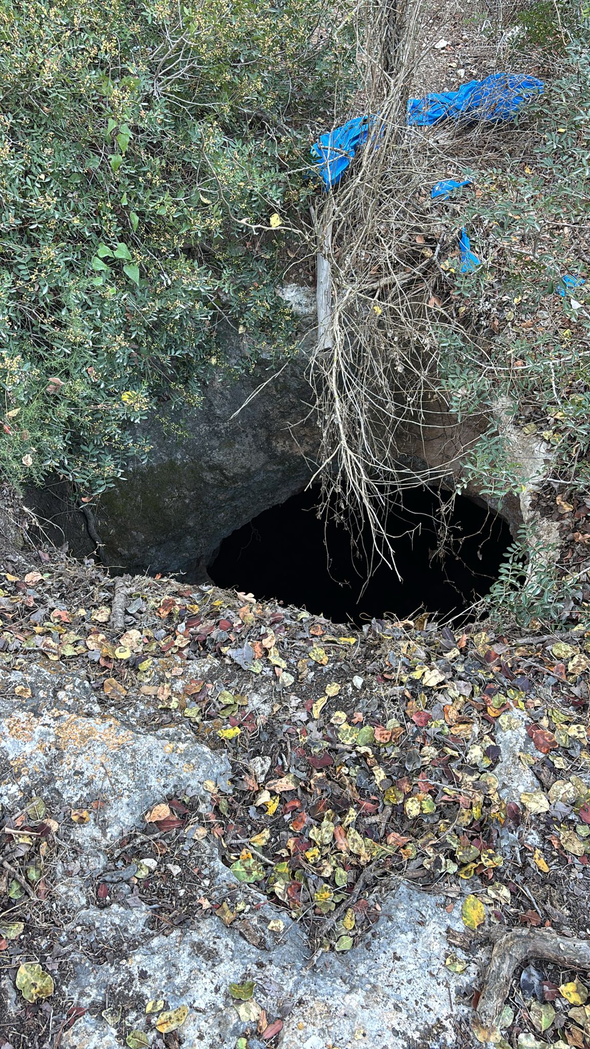 הבור שאליו נפל, סמוך  לחורבת חגלון דרומית לעין הוד