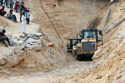 חפירות בעזה למציאת חללים 