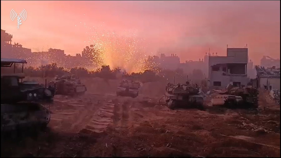 תיעוד מפעילות כוחות חטיבה 401 מתחילת התמרון ברצועת עזה