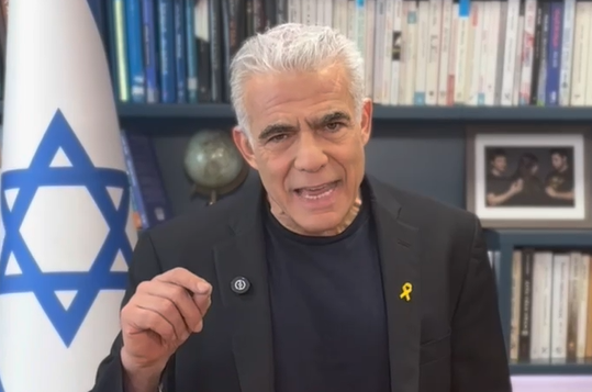"אם אתם מסוגלים": זה מה שבחר יאיר לפיד לומר על עצרת התפילה בירושלים